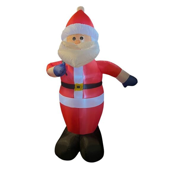 Inflatable‎ Santa Claus Christmas Decoration 7.5' Outdoor Holiday Decor - Picture 2 of 6